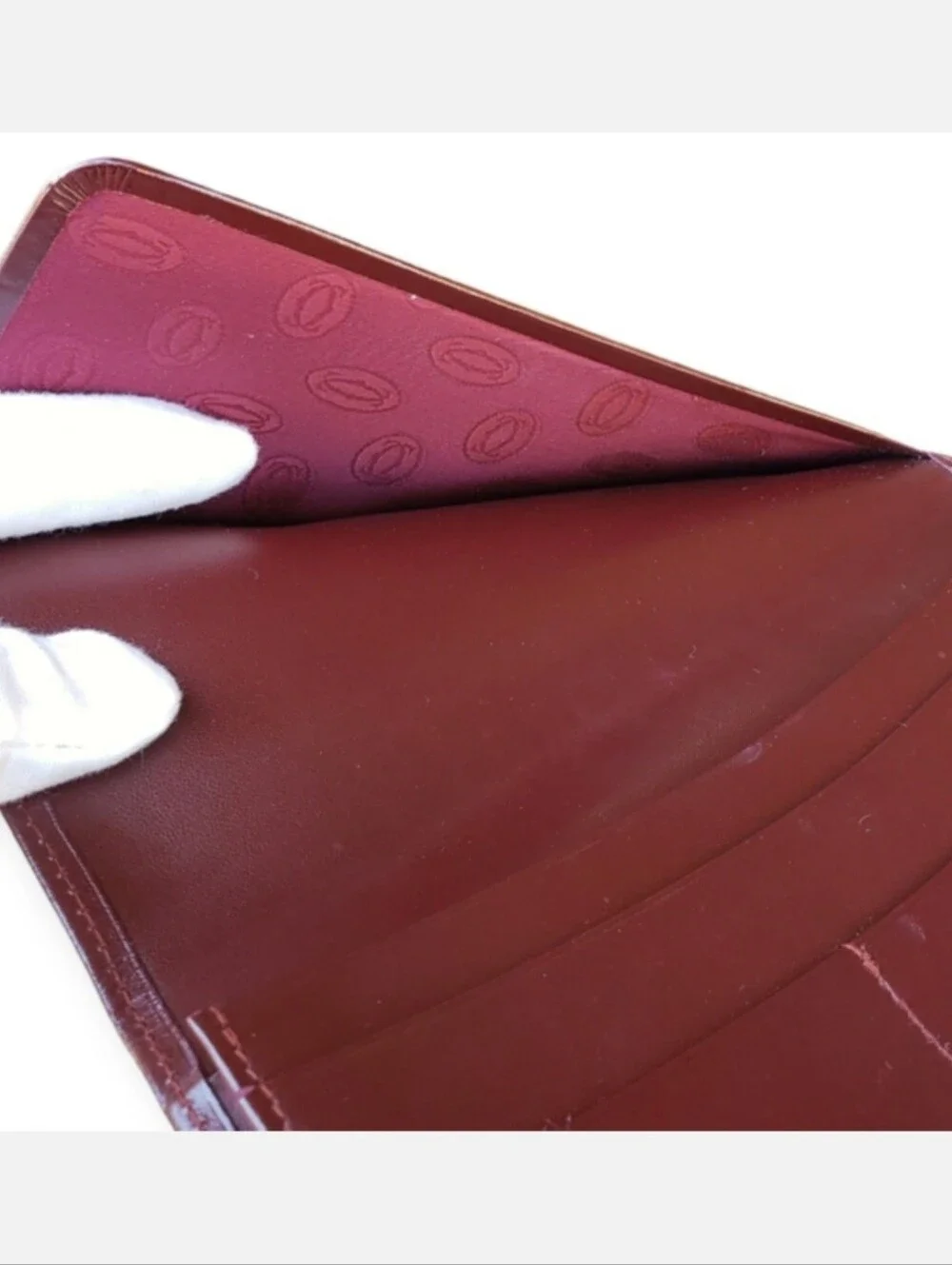 CARTIER 💯% Authentic $790 Vintage Long Leather Credit Card Wallet